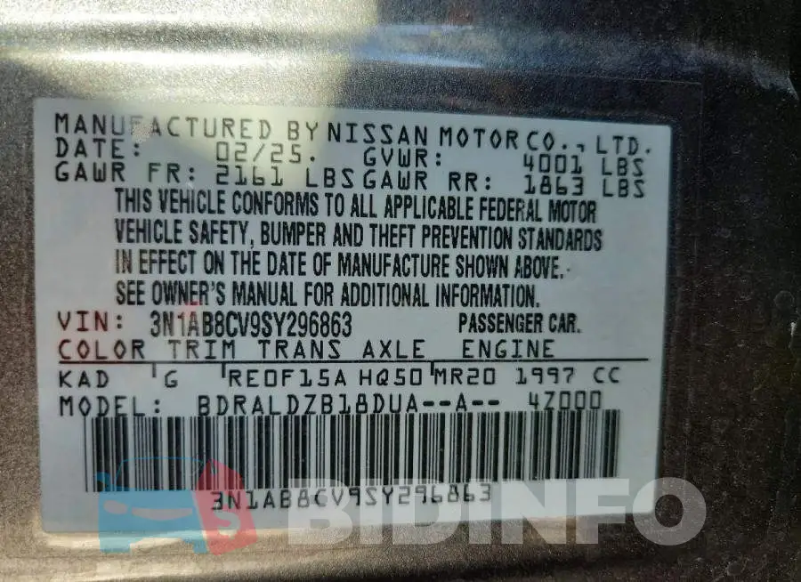 3N1AB8CV9SY296863 Photo# 12