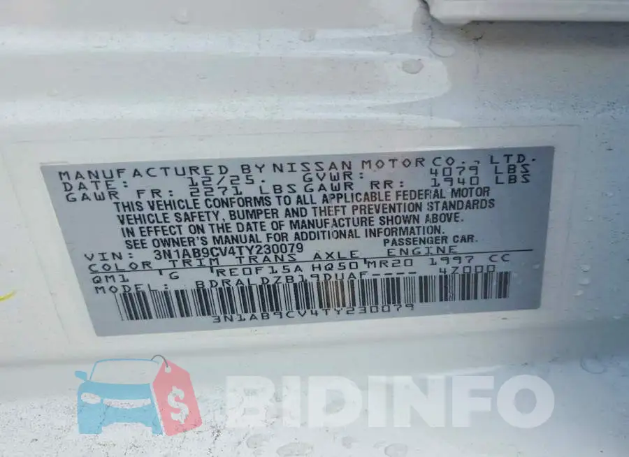 3N1AB9CV4TY230079 Photo# 13