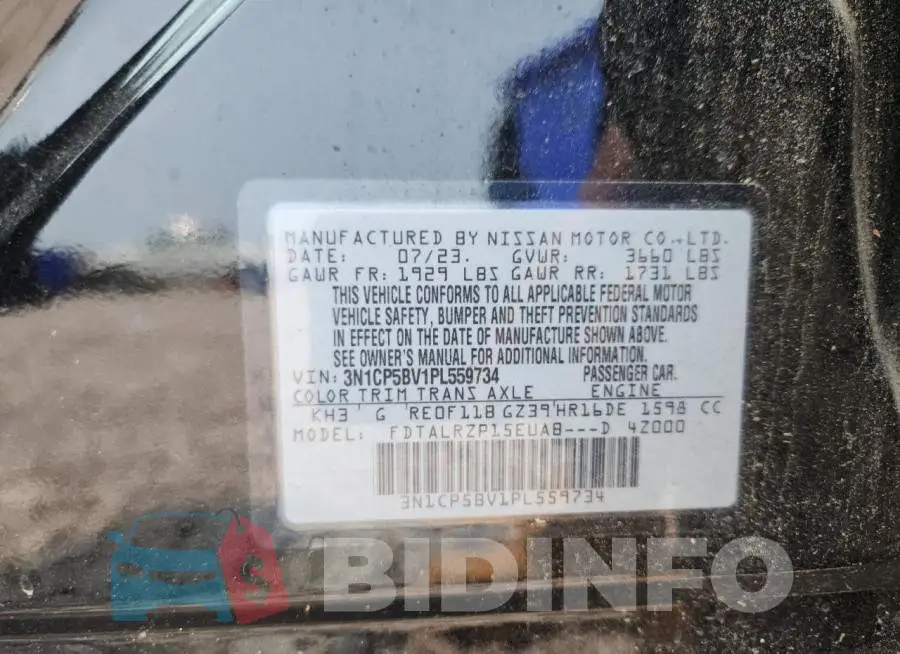 3N1CP5BV1PL559734 Photo# 13