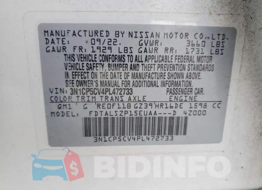3N1CP5CV4PL472733 Photo# 12