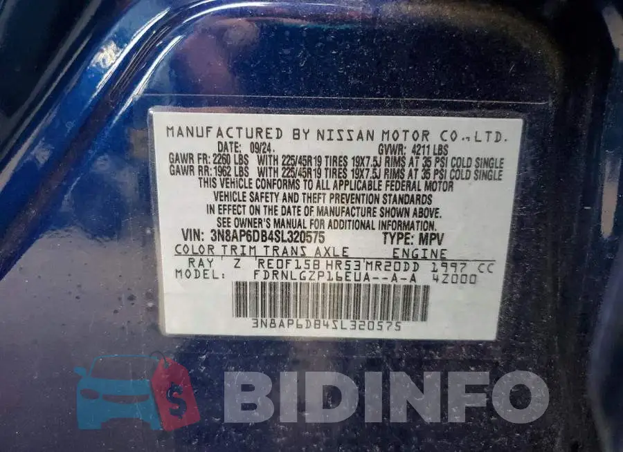3N8AP6DB4SL320575 Photo# 13