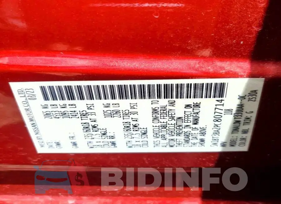 5N1BT3BA2PC807714 Photo# 12