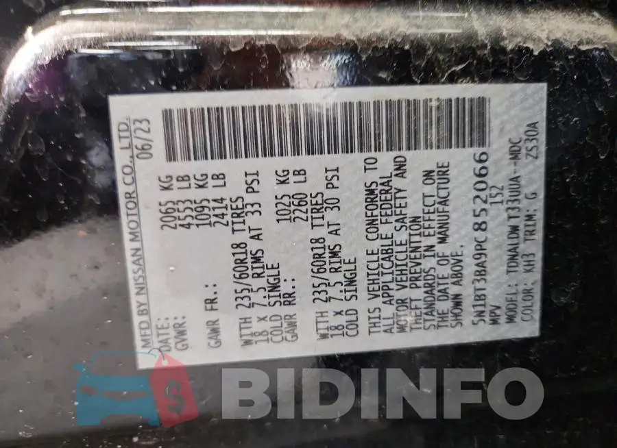 5N1BT3BA9PC852066 Photo# 12