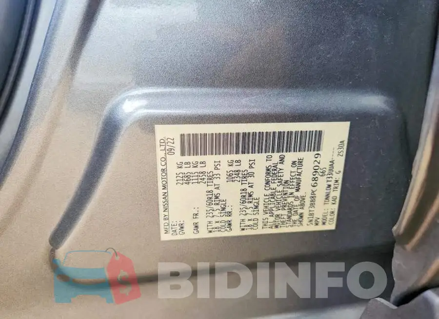 5N1BT3BB8PC689029 Photo# 13