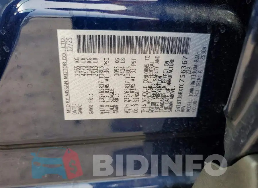 5N1BT3BBXTC756367 Photo# 13