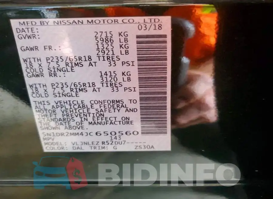 5N1DR2MM4JC650560 Photo# 13