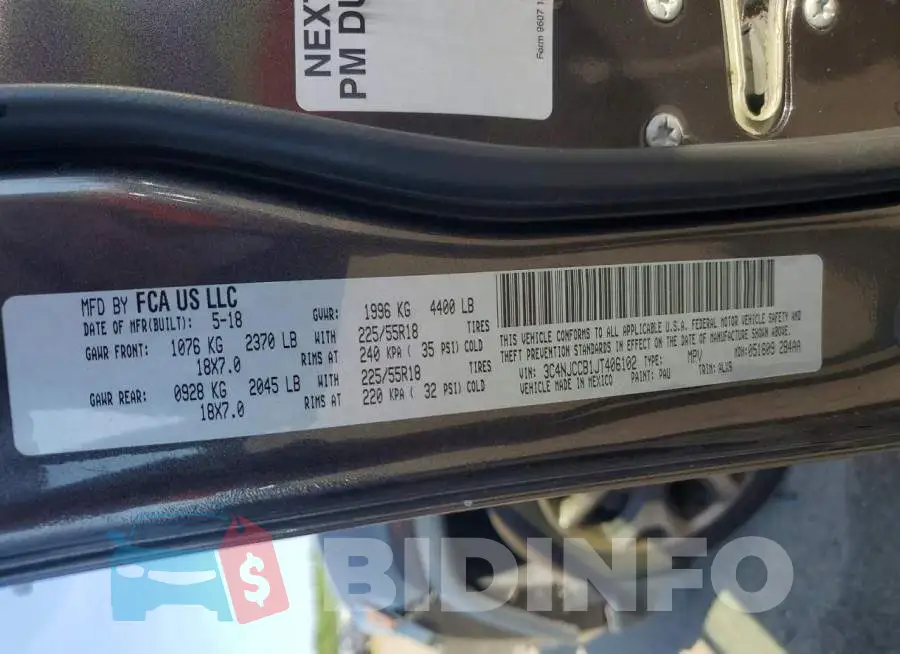 3C4NJCCB1JT406102 Photo# 13