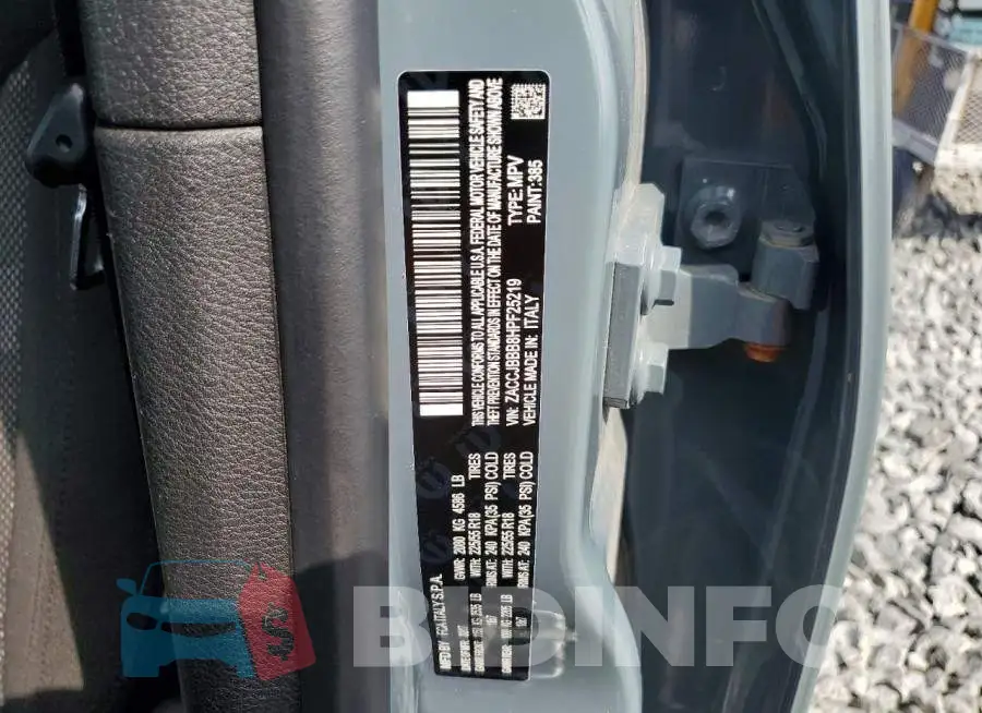ZACCJBBB8HPF25219 Photo# 13