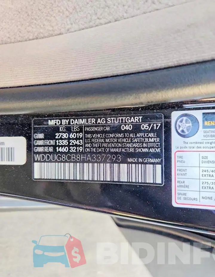 WDDUG8CB8HA337293 Photo# 12