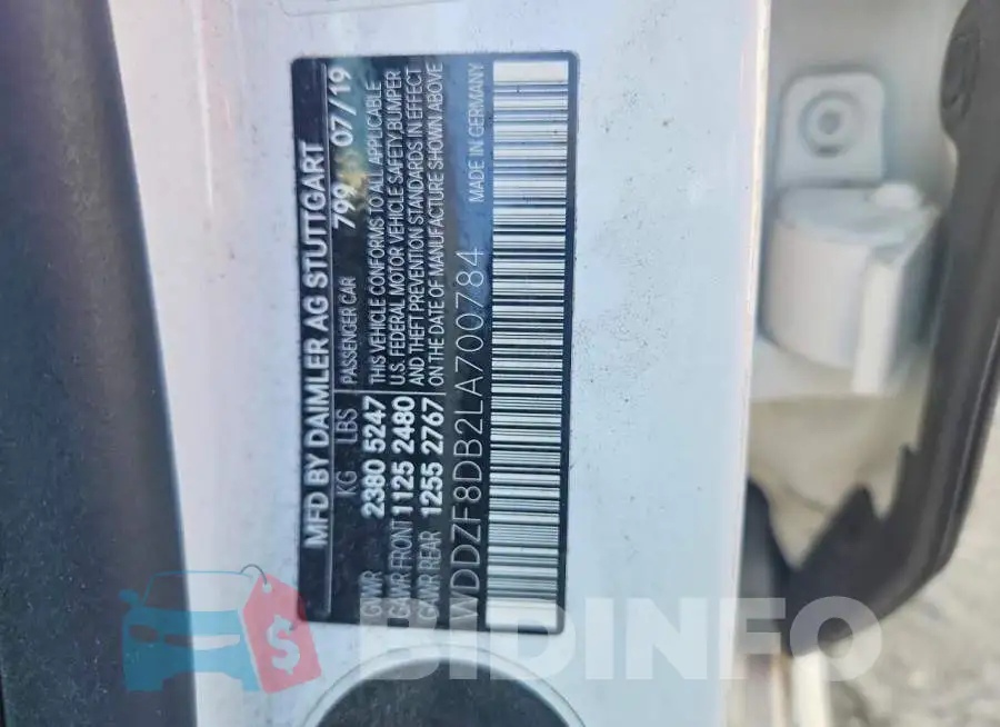 WDDZF8DB2LA700784 Photo# 12