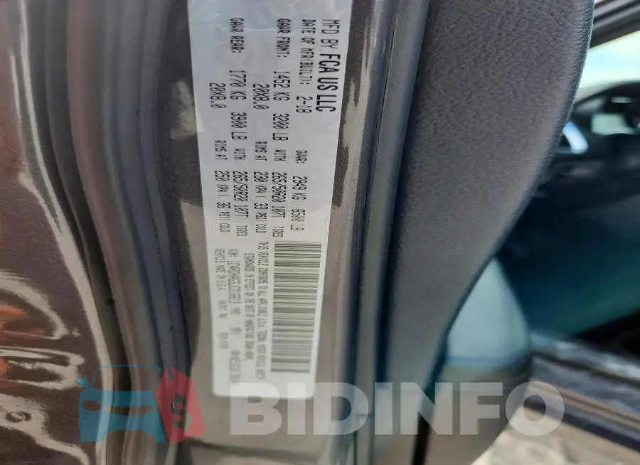 1C4RDHAG3JC316613 Photo# 12