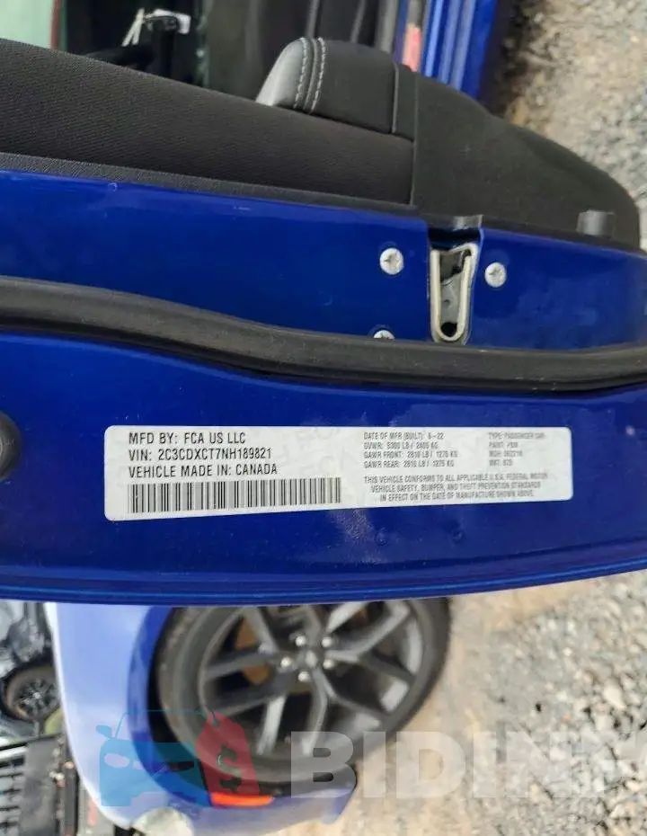 2C3CDXCT7NH189821 Photo# 12