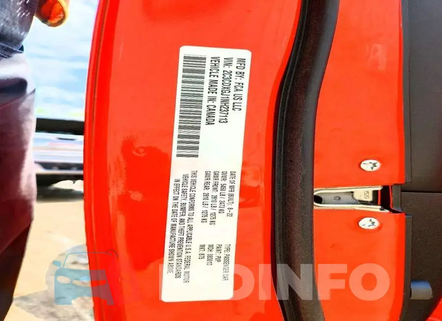 2C3CDXGJ1NH237113 Photo# 12