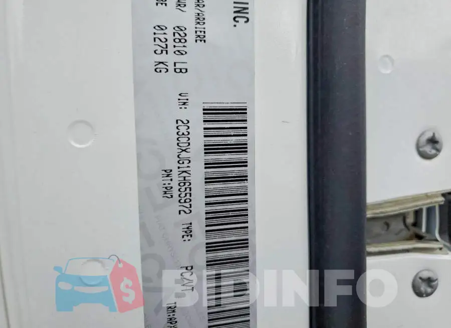 2C3CDXJG1KH655972 Photo# 13
