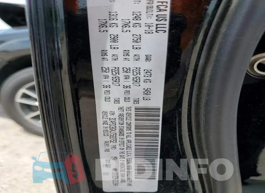 3C4PDCBGXJT522752 Photo# 13