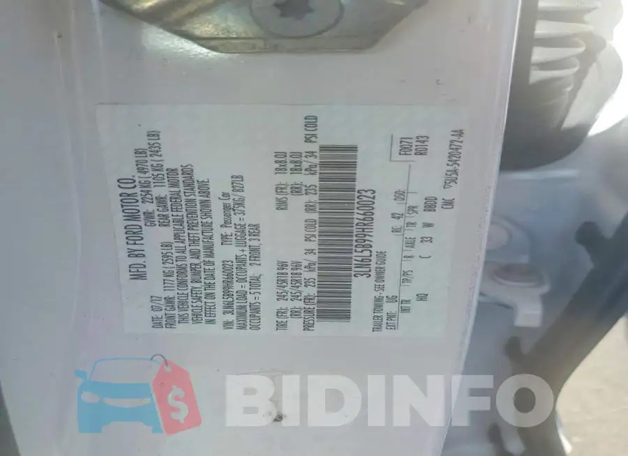 3LN6L5B99HR660023 Photo# 12