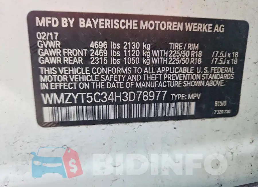 WMZYT5C34H3D78977 Photo# 13