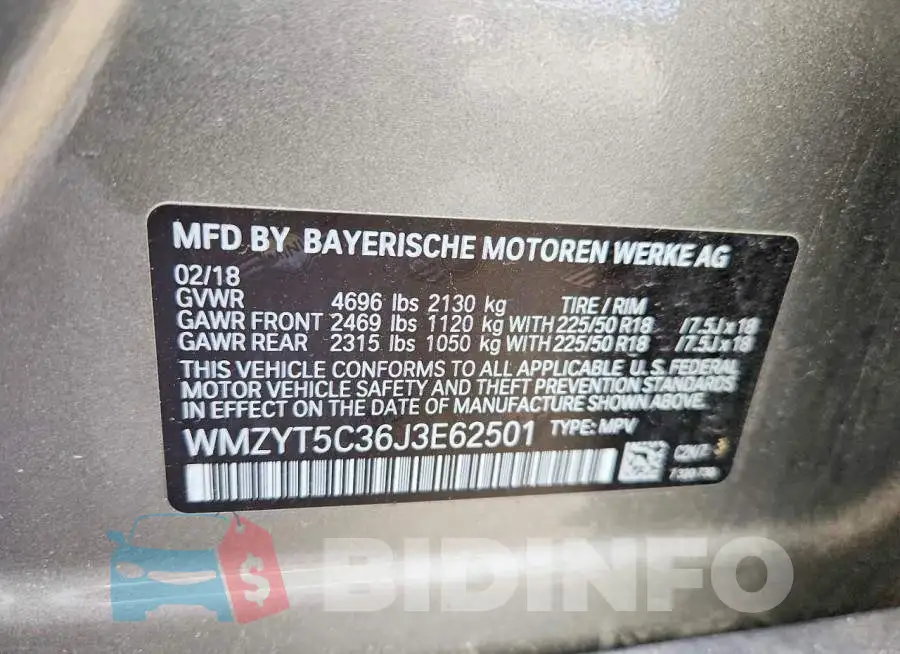 WMZYT5C36J3E62501 Photo# 12