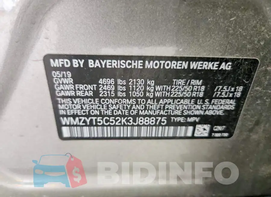 WMZYT5C52K3J88875 Photo# 12