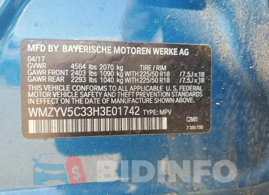 WMZYV5C33H3E01742 Photo# 12