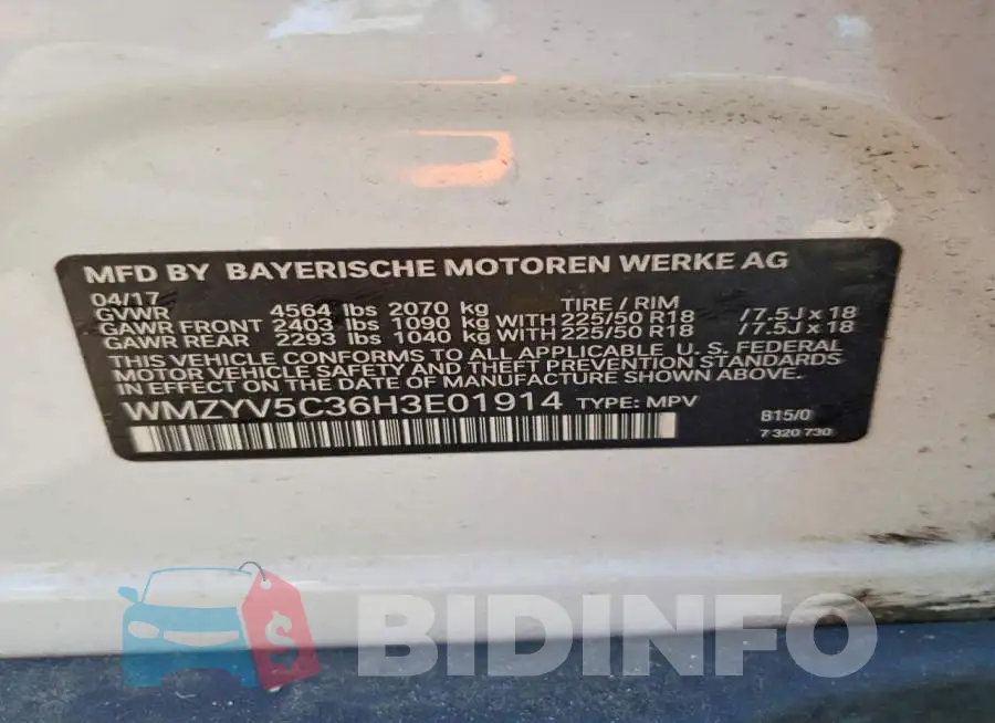WMZYV5C36H3E01914 Photo# 12