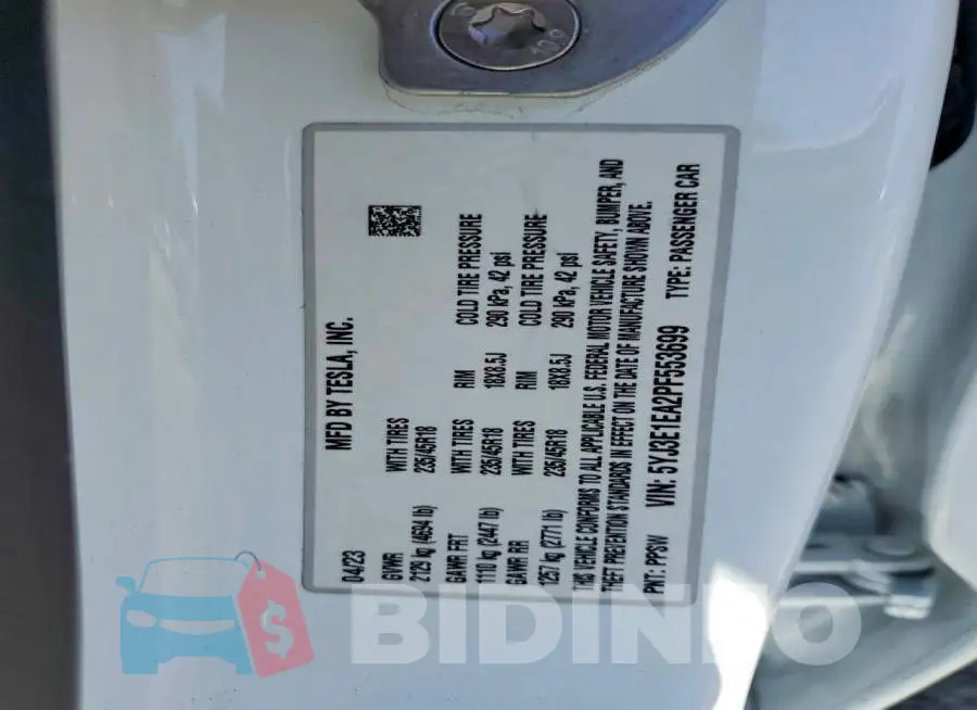 5YJ3E1EA2PF553699 Photo# 12
