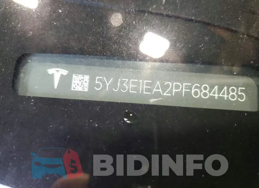 5YJ3E1EA2PF684485 Photo# 12
