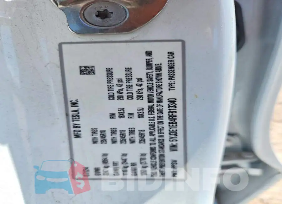 5YJ3E1EB4RF813340 Photo# 12