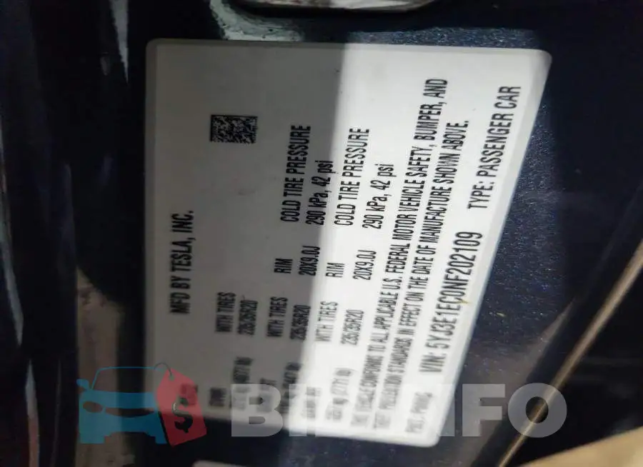 5YJ3E1EC0NF202109 Photo# 12