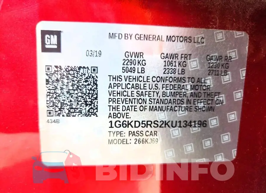 1G6KD5RS2KU134196 Photo# 13
