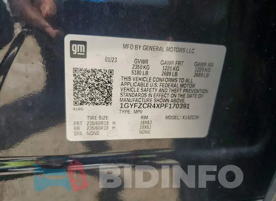 1GYFZCR4XPF170391 Photo# 12