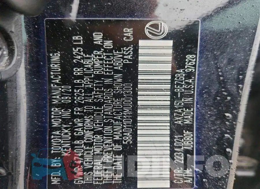 58AD11D11MU001300 Photo# 12