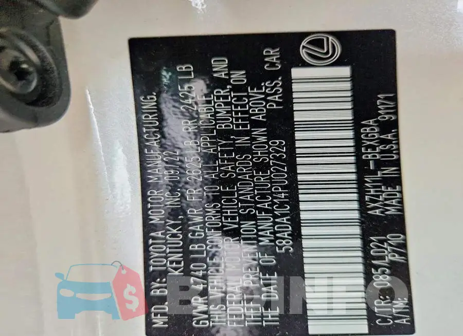 58ADA1C14PU027329 Photo# 12