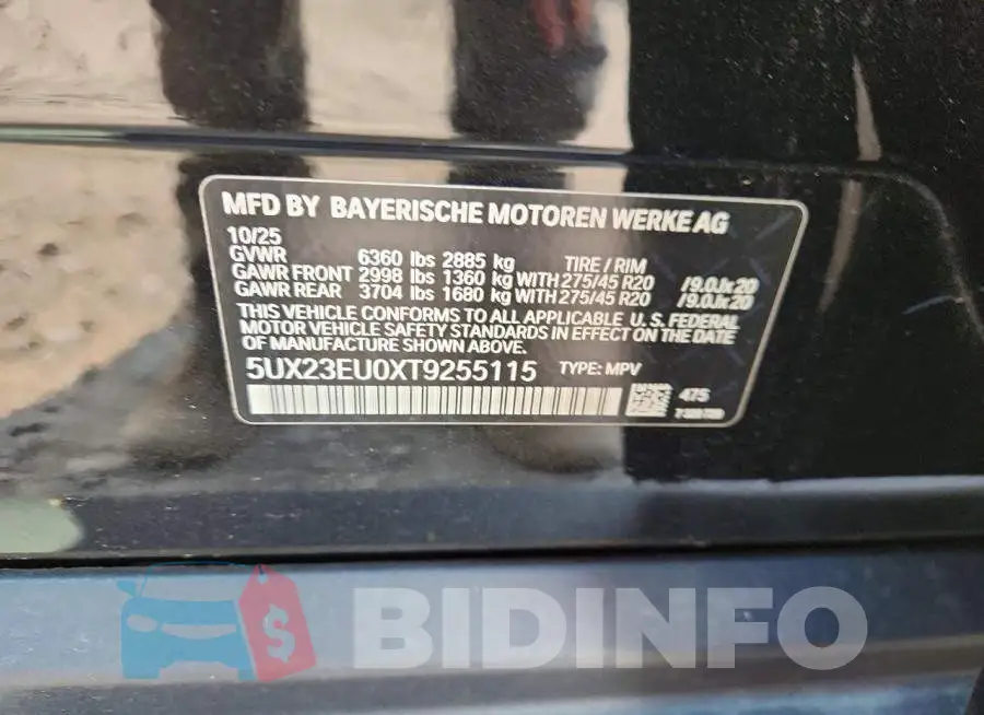 5UX23EU0XT9255115 Photo# 12