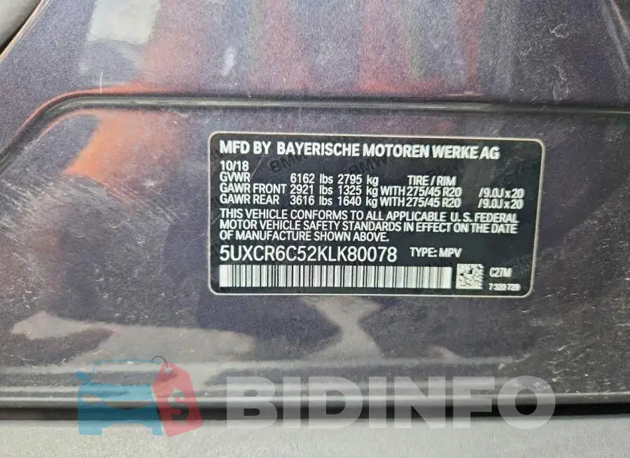 5UXCR6C52KLK80078 Photo# 13