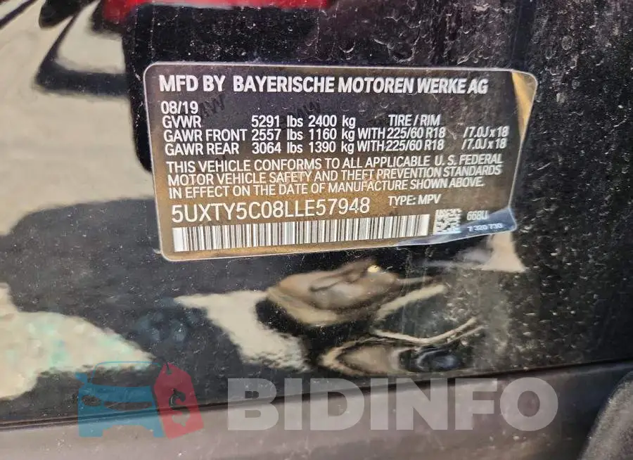 5UXTY5C08LLE57948 Photo# 13