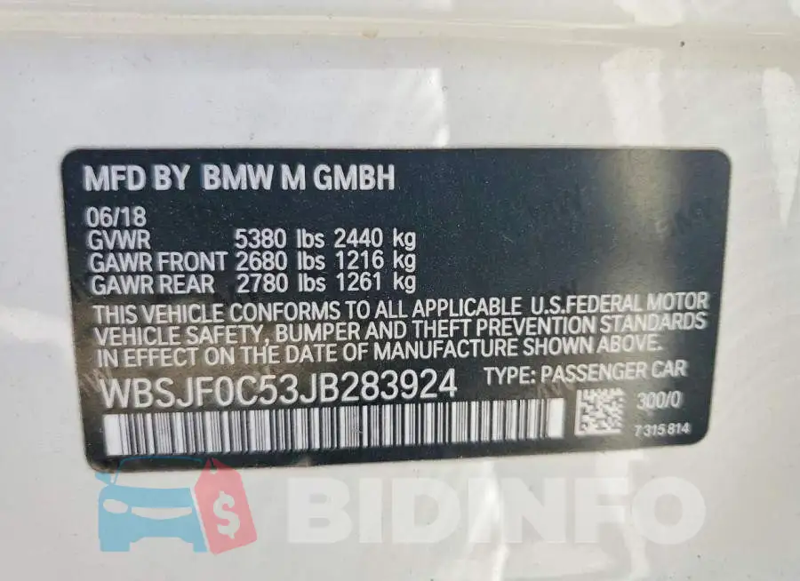 WBSJF0C53JB283924 Photo# 13