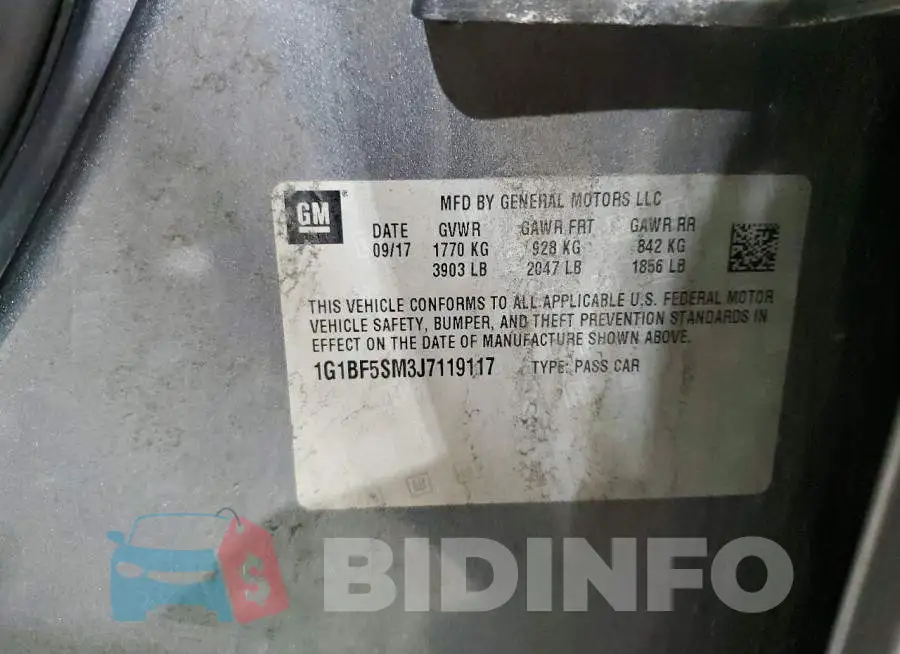 1G1BF5SM3J7119117 Photo# 12
