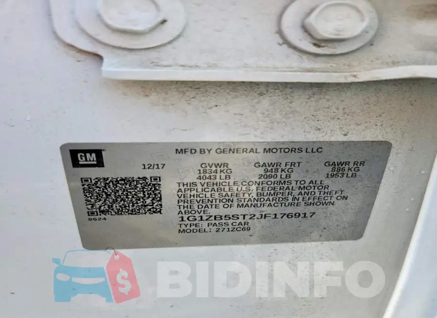 1G1ZB5ST2JF176917 Photo# 12