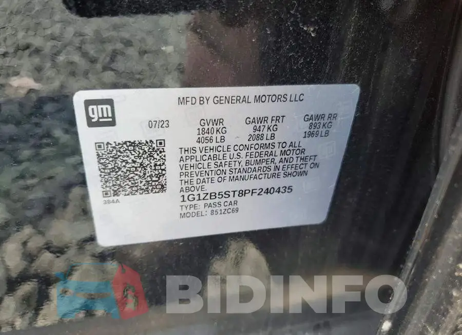 1G1ZB5ST8PF240435 Photo# 12
