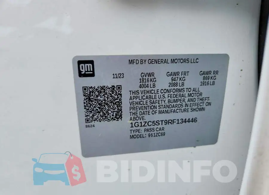 1G1ZC5ST9RF134446 Photo# 12