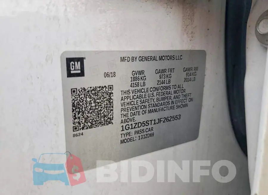 1G1ZD5ST1JF262553 Photo# 12