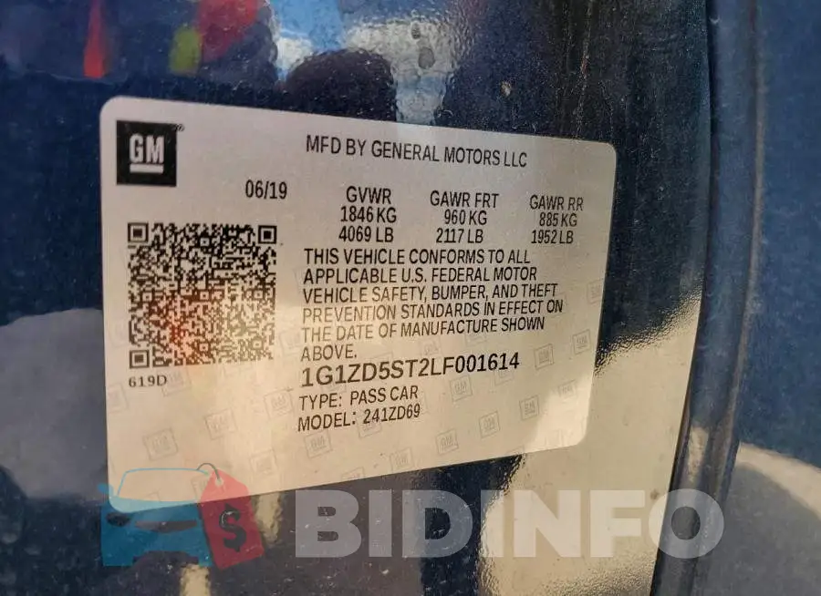 1G1ZD5ST2LF001614 Photo# 12
