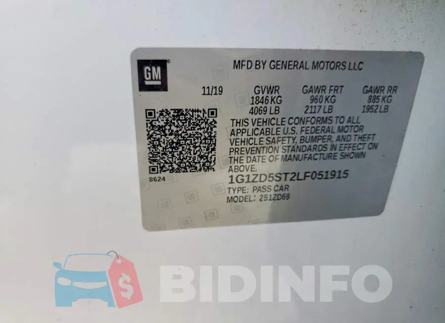 1G1ZD5ST2LF051915 Photo# 12