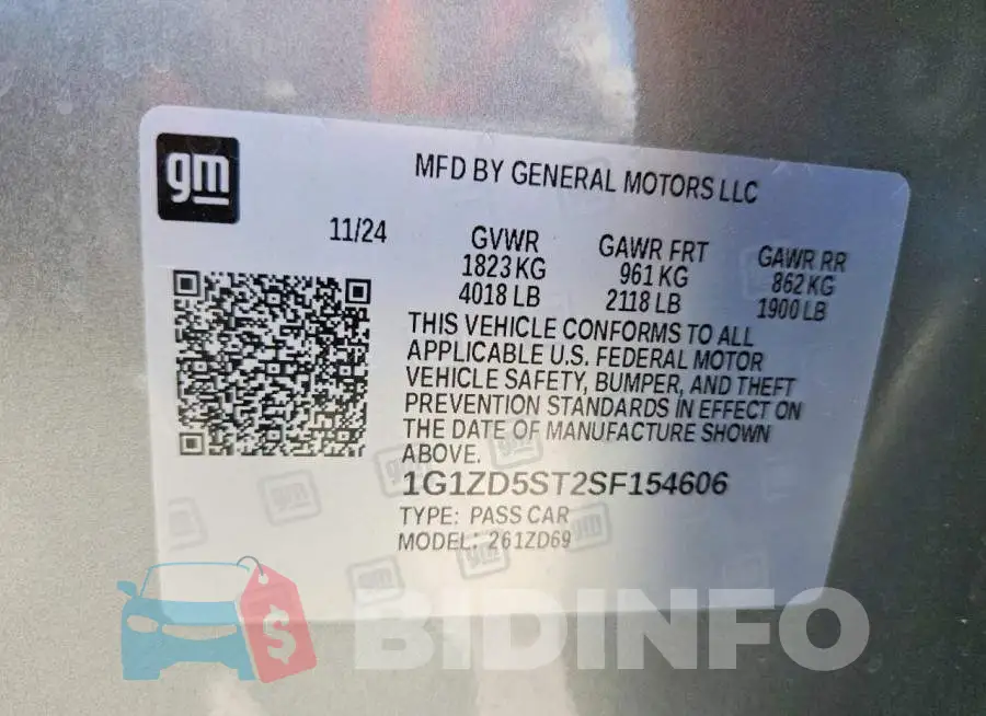 1G1ZD5ST2SF154606 Photo# 12