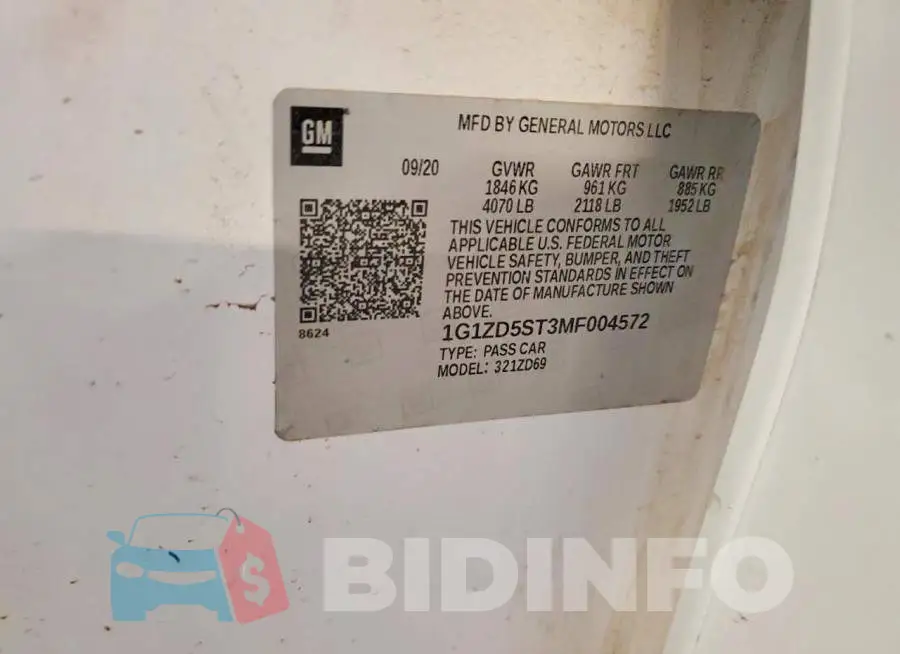 1G1ZD5ST3MF004572 Photo# 12