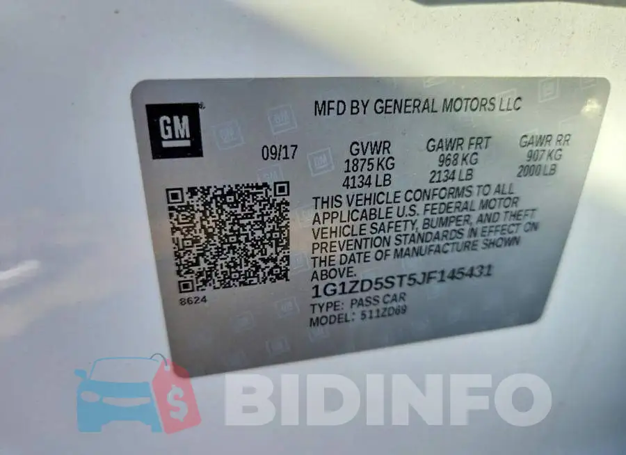 1G1ZD5ST5JF145431 Photo# 12