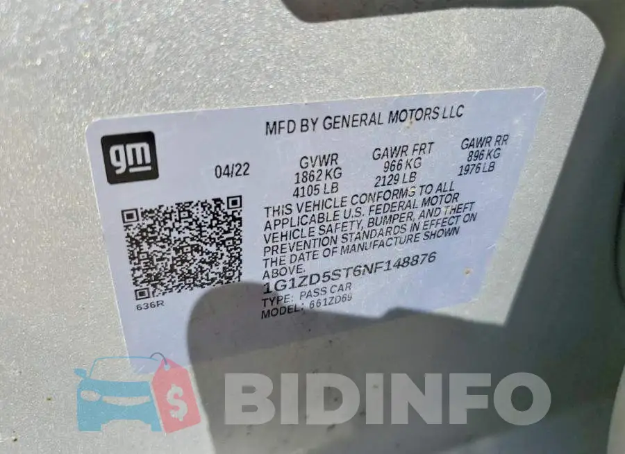 1G1ZD5ST6NF148876 Photo# 12