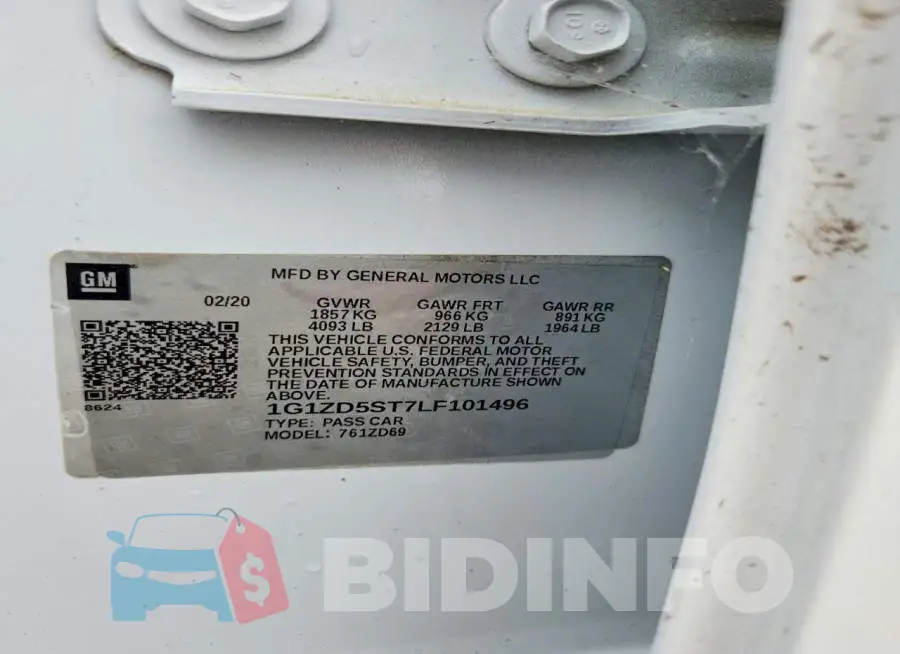 1G1ZD5ST7LF101496 Photo# 12
