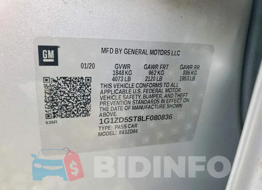 1G1ZD5ST8LF080836 Photo# 12